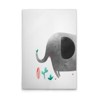 A.S. Cr&eacute;ation Leinwandbild Elephant Lion Giraffe 1