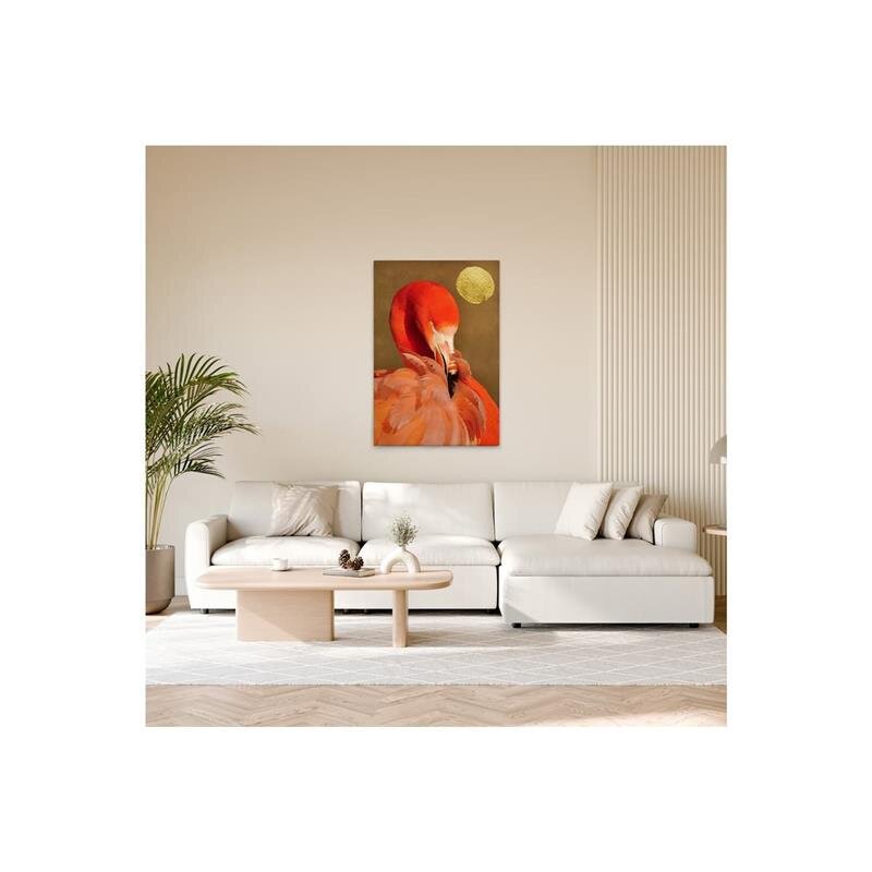 A.S. Création Leinwandbild Flamingo in Sun