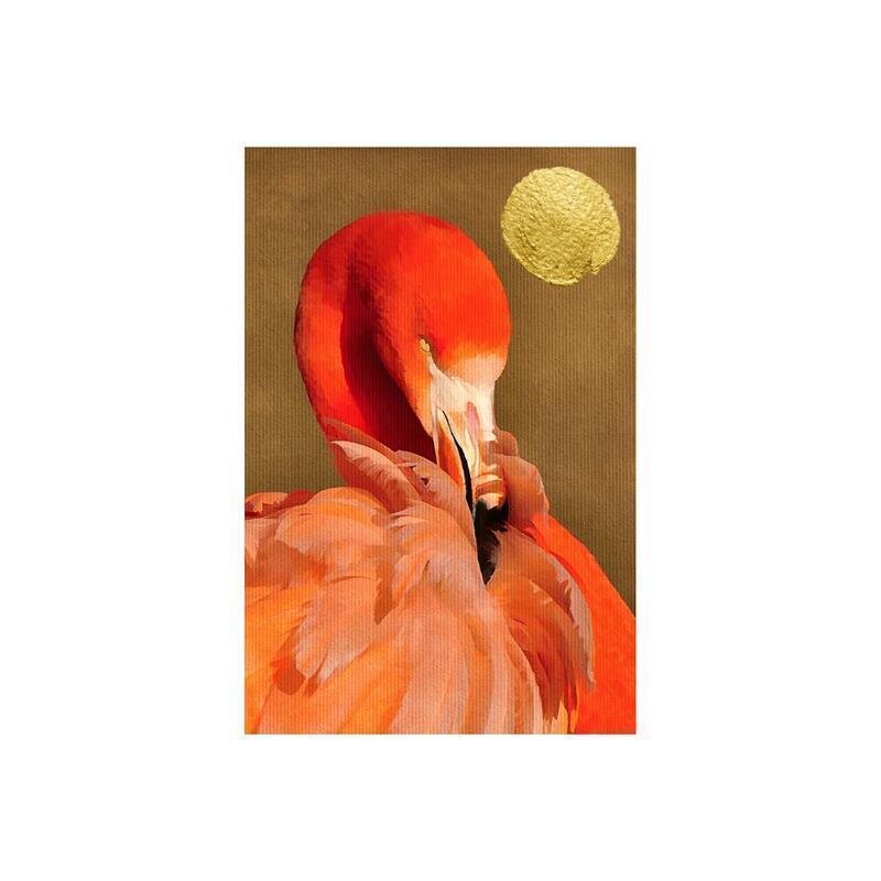 A.S. Création Leinwandbild Flamingo in Sun