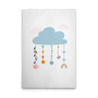 A.S. Cr&eacute;ation Leinwandbild Flower Bunny 1