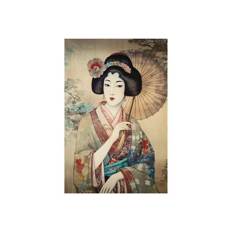 A.S. Création Leinwandbild Geisha Vintage