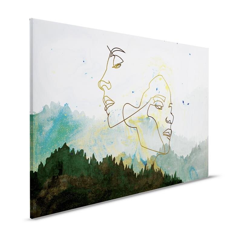 A.S. Création Leinwandbild GoldenOutline1