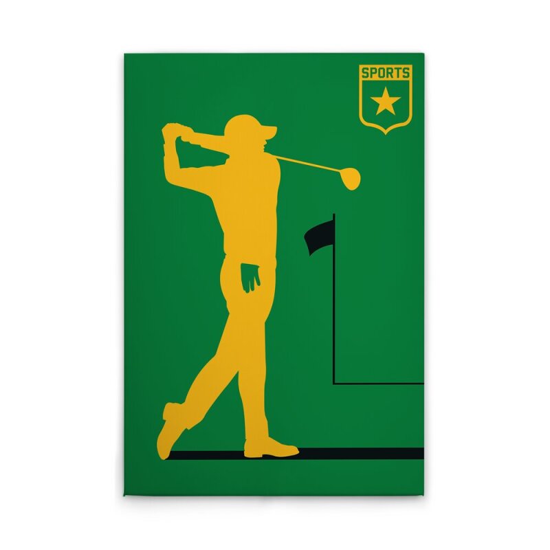 A.S. Création Leinwandbild Golfplayer