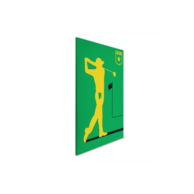 A.S. Création Leinwandbild Golfplayer