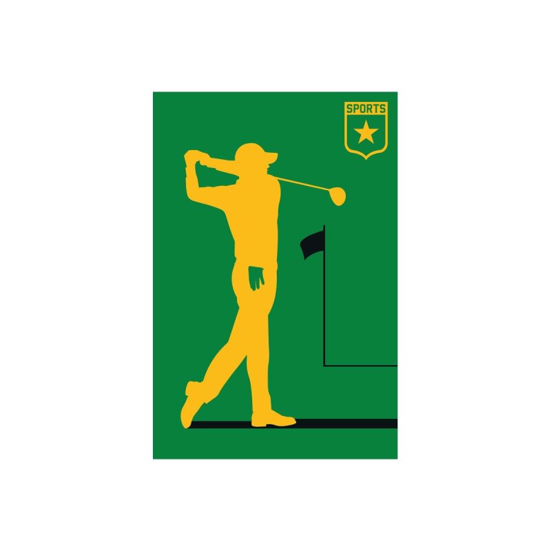 A.S. Création Leinwandbild Golfplayer