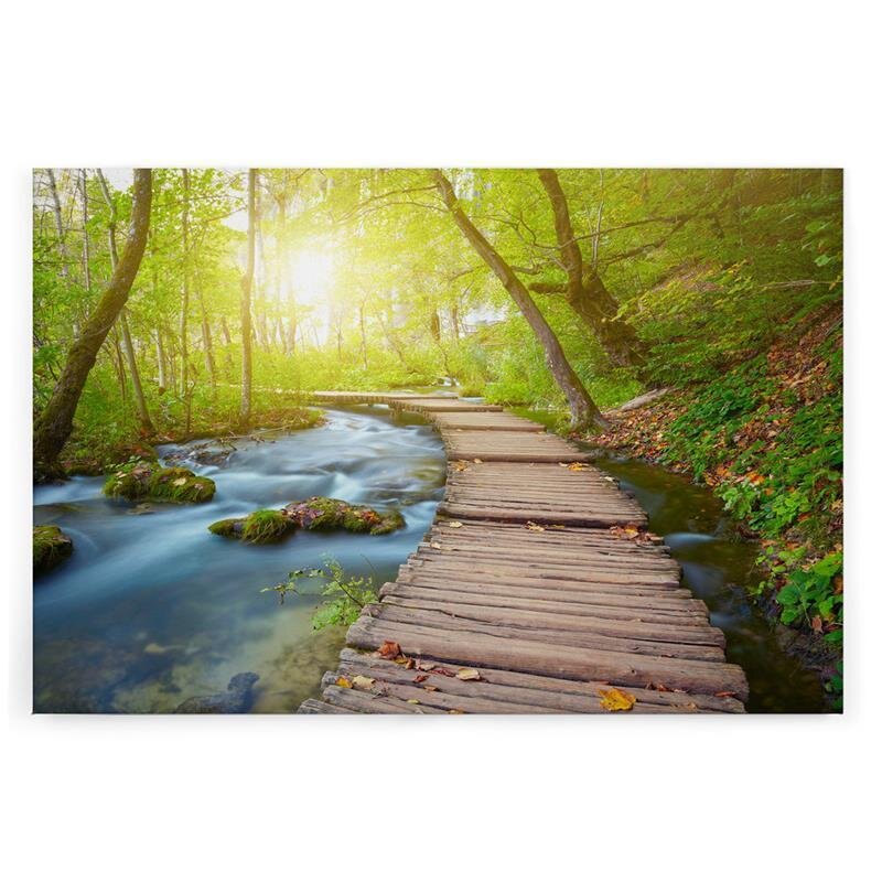 A.S. Création Leinwandbild Holzsteg