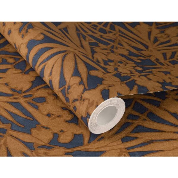 Tapete Blau, Braun Rasch Vliestapete (330335)