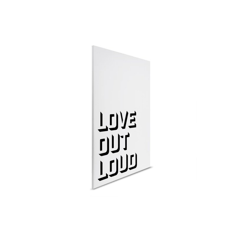 A.S. Création Leinwandbild Love Out Loud