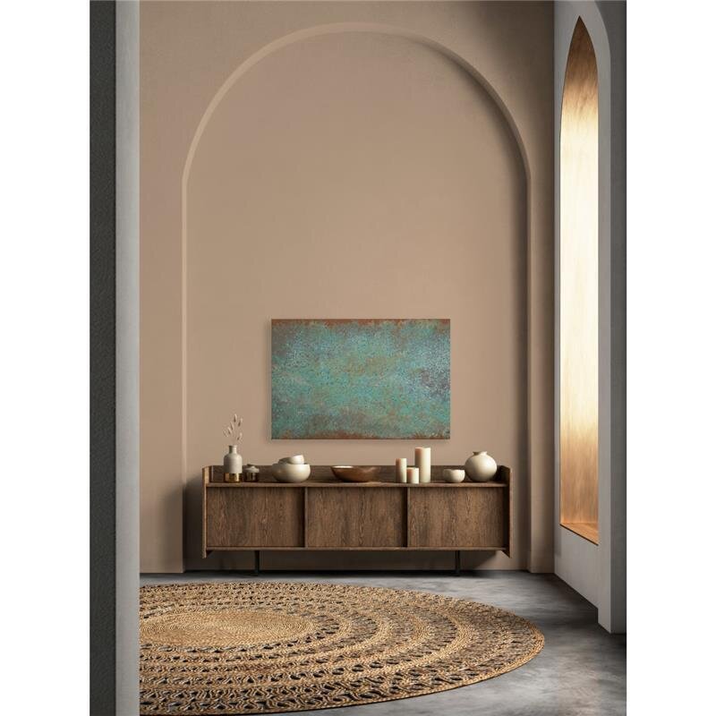 A.S. Création Leinwandbild Metalltürkis