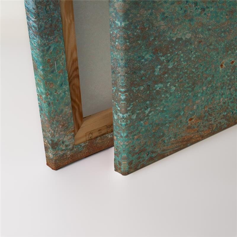 A.S. Création Leinwandbild Metalltürkis
