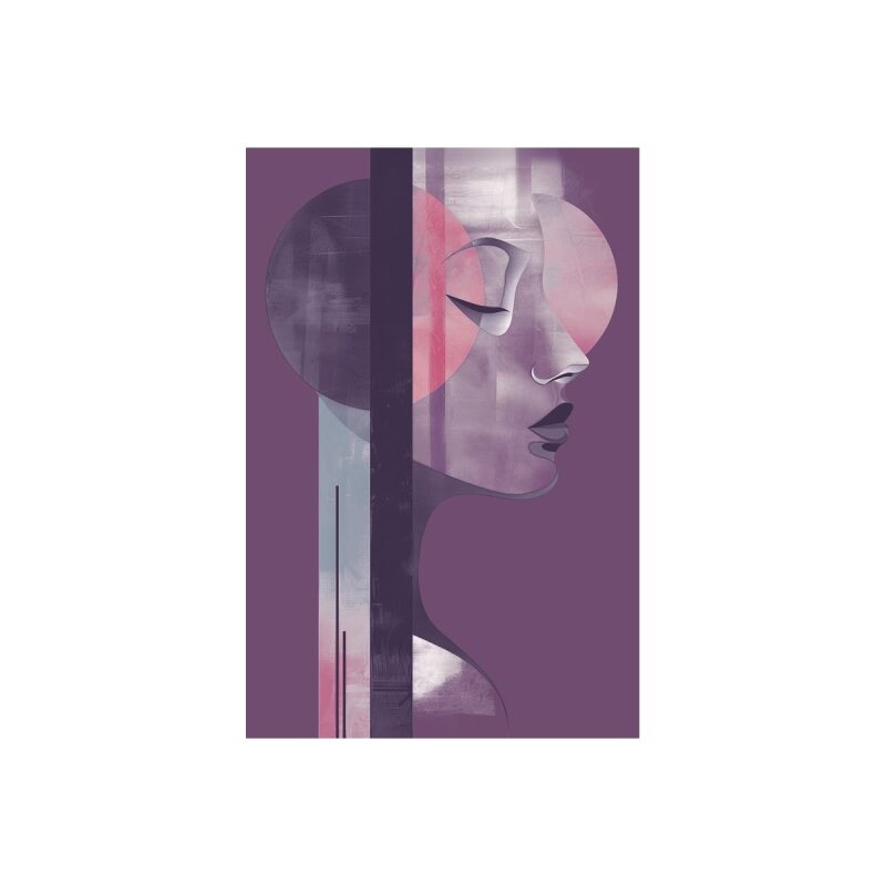 A.S. Création Leinwandbild Metropolis Plum