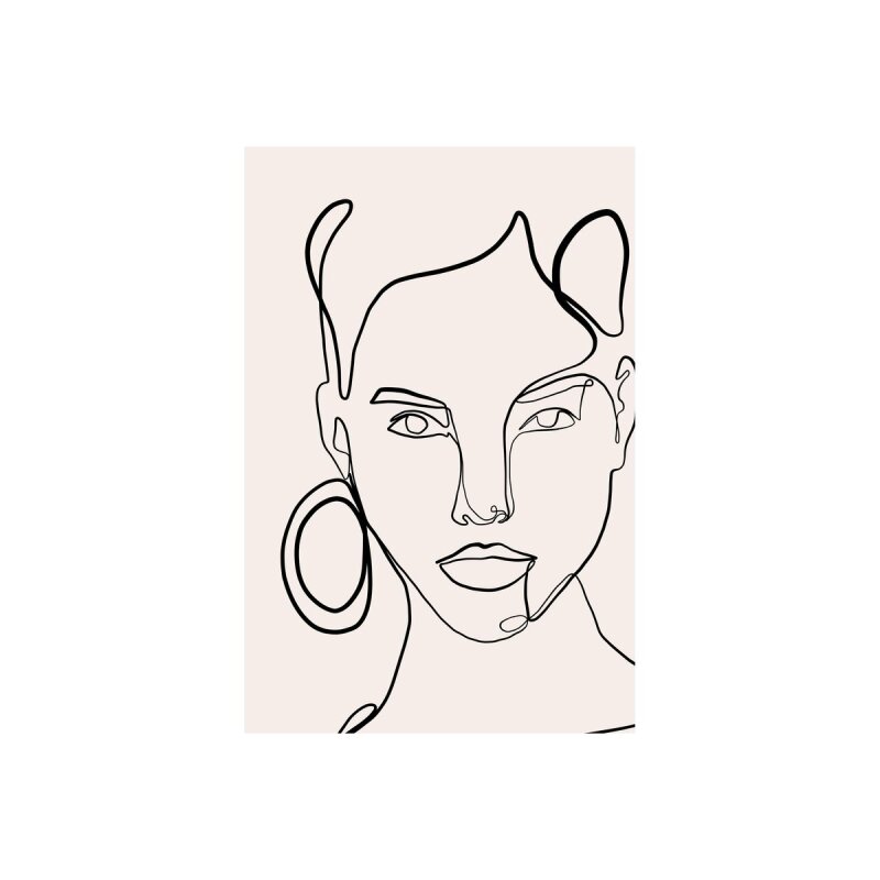 A.S. Création Leinwandbild Oneliner 2