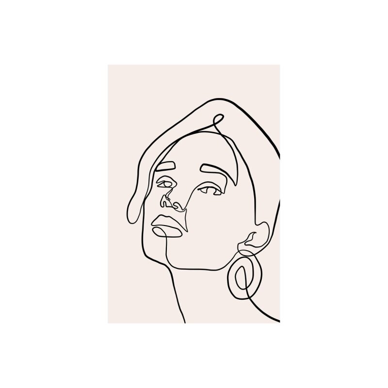 A.S. Création Leinwandbild Oneliner 3