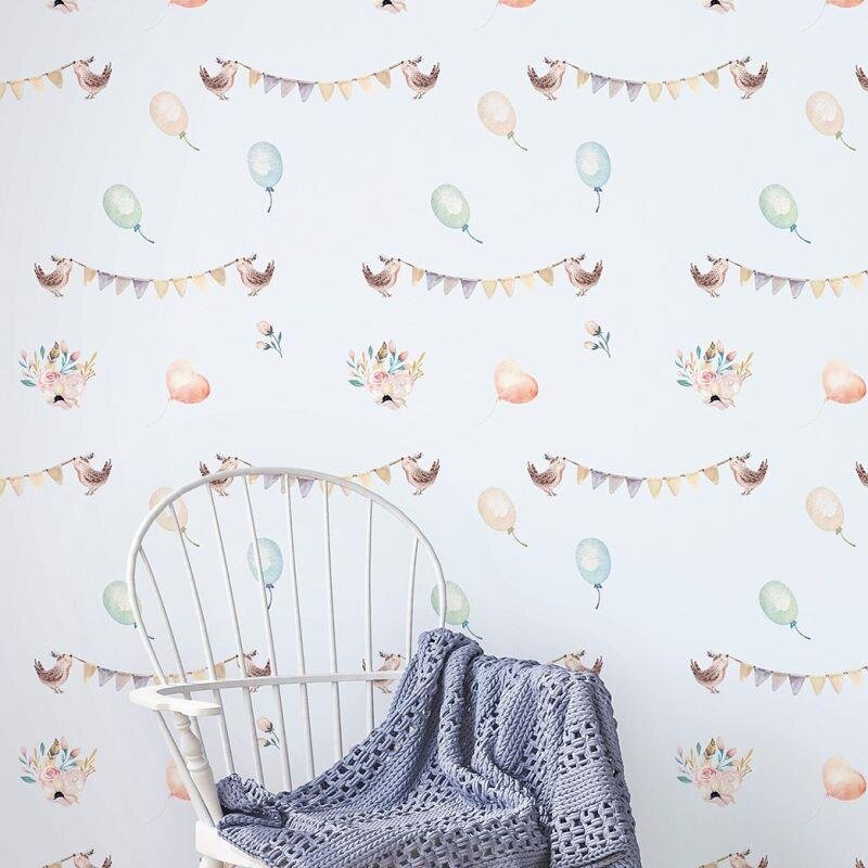 Tapete Blau, Bunt Marburg Vliestapete (45892)