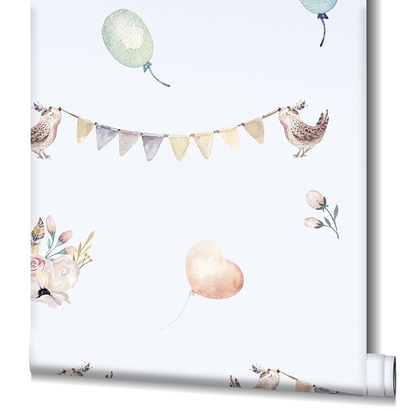 Tapete Blau, Bunt Marburg Vliestapete (45892)