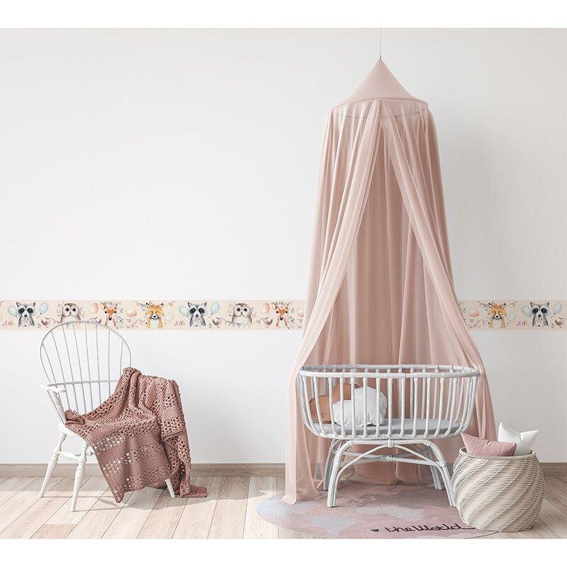 Bordüre Beige, Creme, Bunt, Rosa, Rose Marburg Vlies (45889)