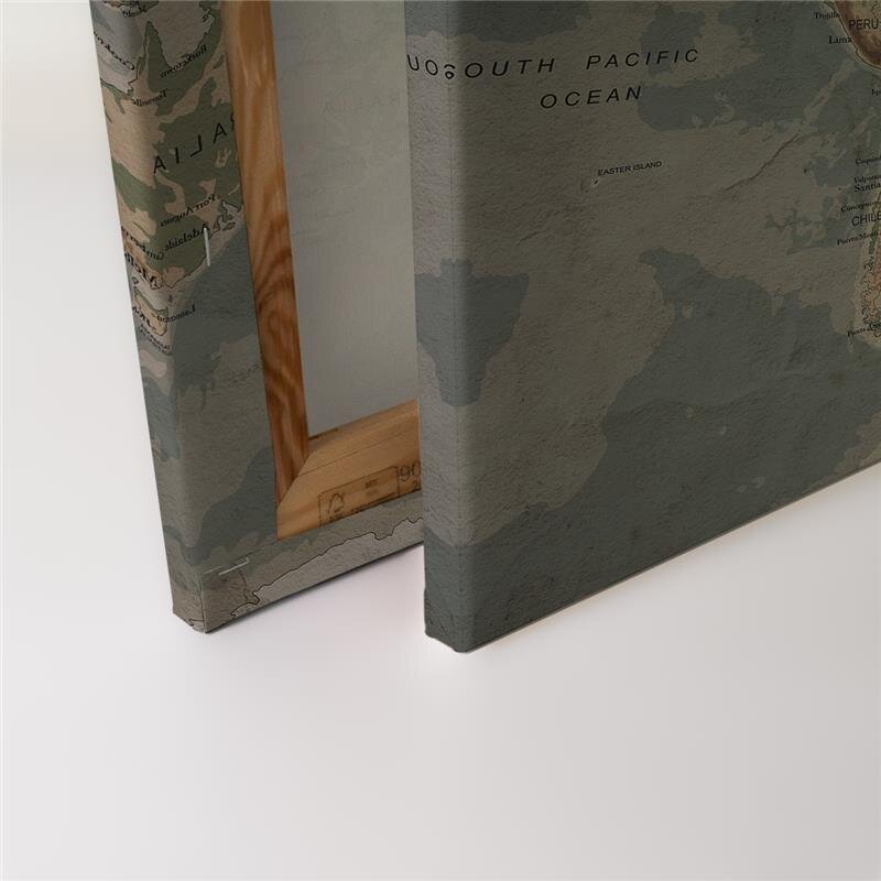 A.S. Création Leinwandbild Weltkarte