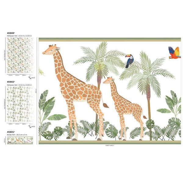 Tapete Braun, Grün Marburg Vliestapete (45880)