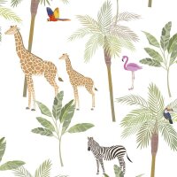 Tapete Braun, Gr&uuml;n Marburg Vliestapete (45880)