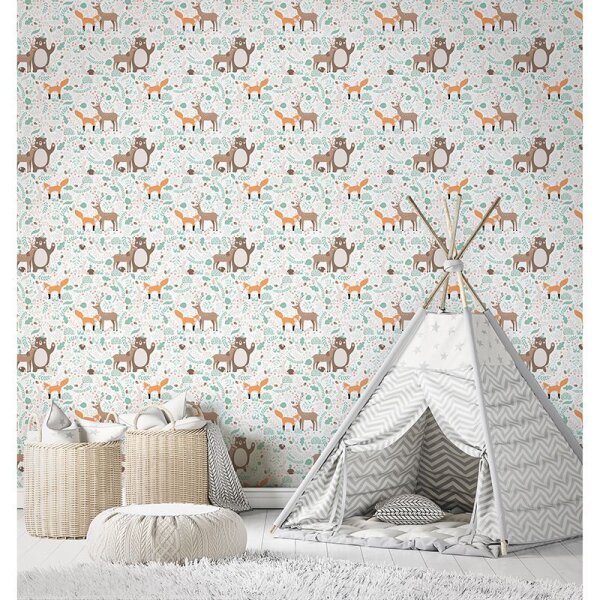 Tapete Braun, Grün Marburg Vliestapete (45872)