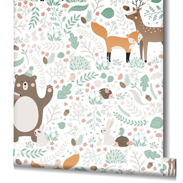 Tapete Braun, Grün Marburg Vliestapete (45872)