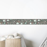 Bord&uuml;re Gr&uuml;n, Schwarz, Anthrazit Marburg Vlies...