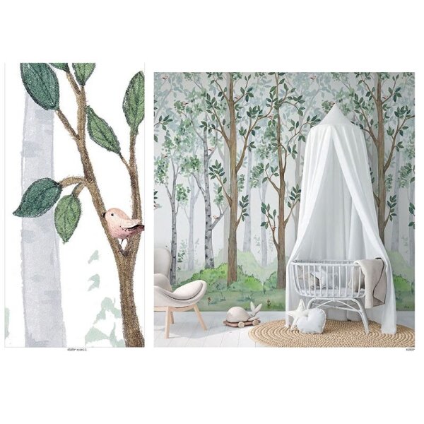 Digitaldruck-Tapete Braun, Grün Marburg (45869)