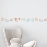 Bord&uuml;re Beige, Creme, Blau, Rosa, Rose Marburg Vlies...