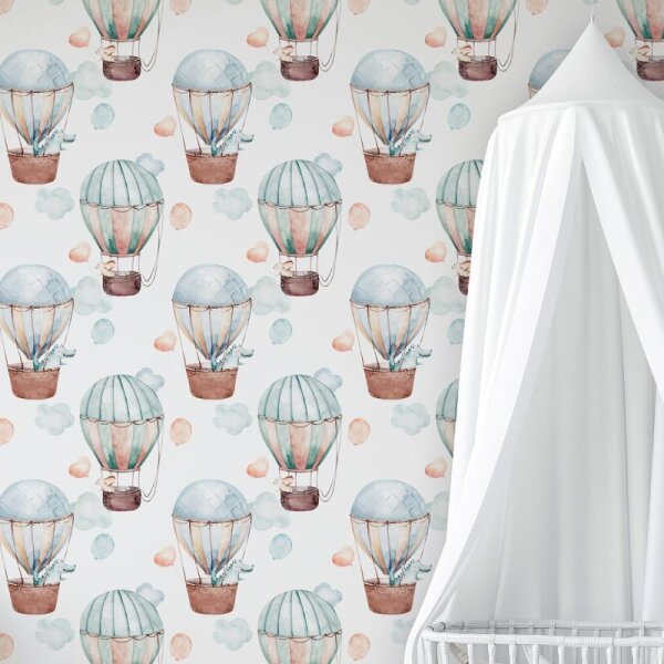 Tapete Blau, Braun Marburg Vliestapete (45865)