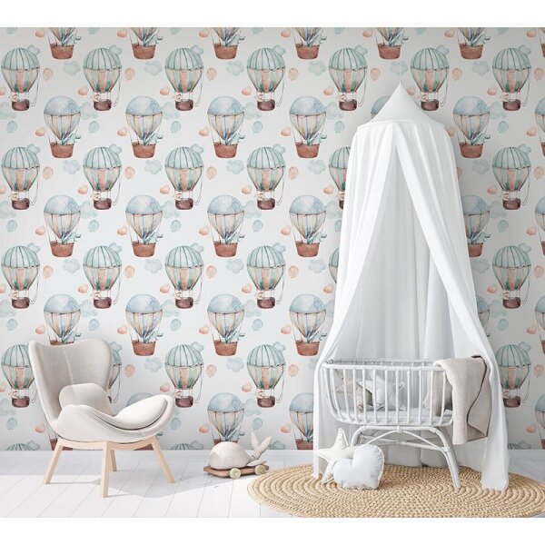 Tapete Blau, Braun Marburg Vliestapete (45865)