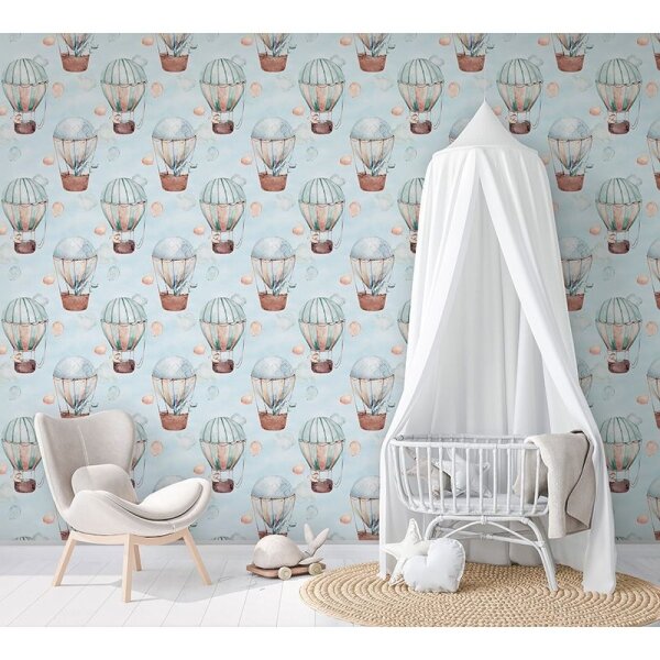 Tapete Blau, Braun Marburg Vliestapete (45863)