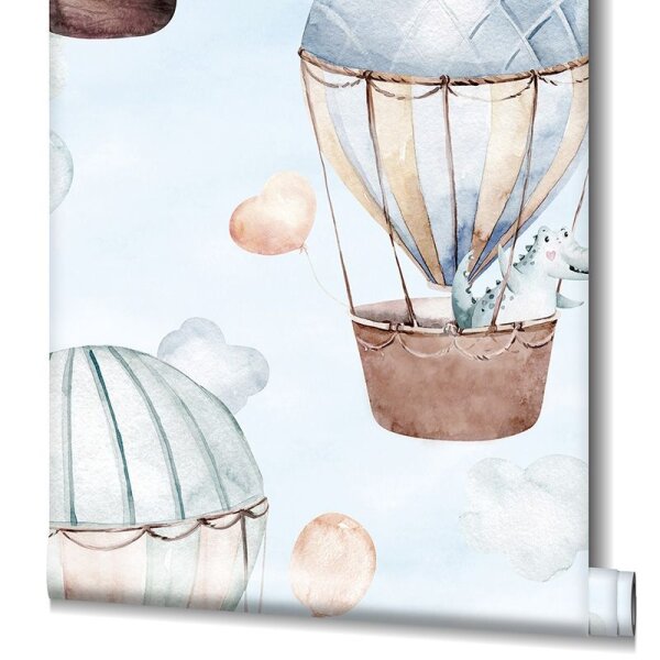 Tapete Blau, Braun Marburg Vliestapete (45863)