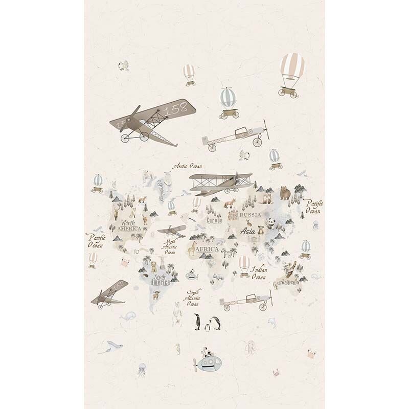 Digitaldruck-Tapete Beige, Creme, Braun Marburg (45856)