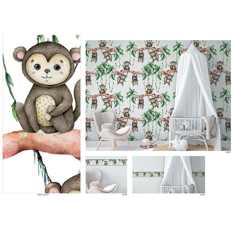 Bordüre Beige, Creme, Braun, Grün Marburg Vlies (45853)