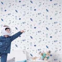 Tapete Blau Marburg Vliestapete (45848)