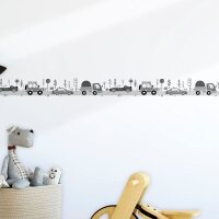 Bord&uuml;re Grau, Silber Marburg Vlies (45847)