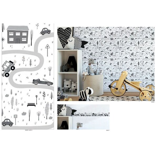 Tapete Grau, Silber Marburg Vliestapete (45846)