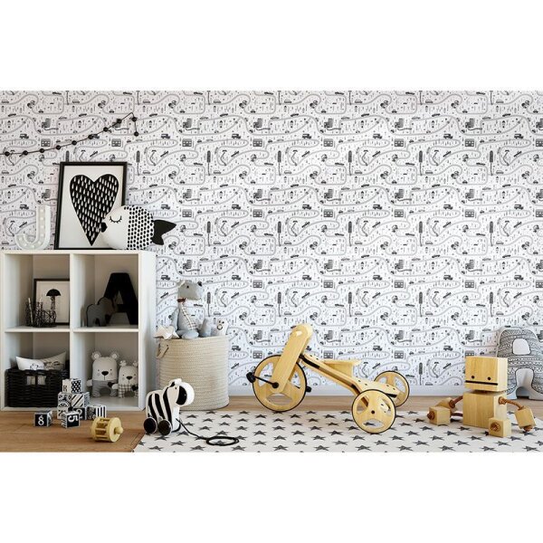 Tapete Grau, Silber Marburg Vliestapete (45846)