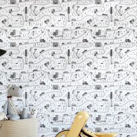 Tapete Grau, Silber Marburg Vliestapete (45846)