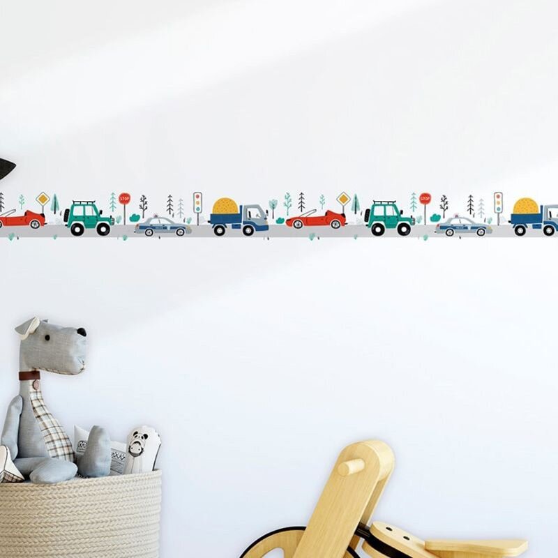 Bordüre Blau, Grau, Silber Marburg Vlies (45845)