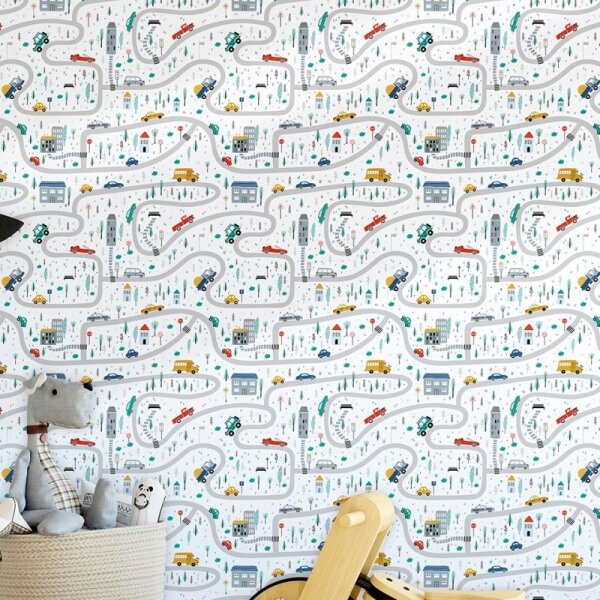 Tapete Blau, Grau, Silber Marburg Vliestapete (45844)