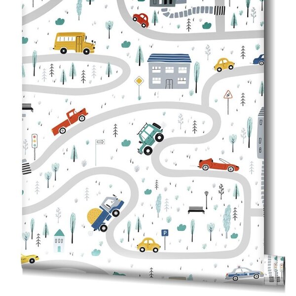 Tapete Blau, Grau, Silber Marburg Vliestapete (45844)