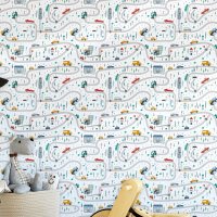 Tapete Blau, Grau, Silber Marburg Vliestapete (45844)