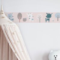 Bord&uuml;re Rosa, Rose Marburg Vlies (45837)