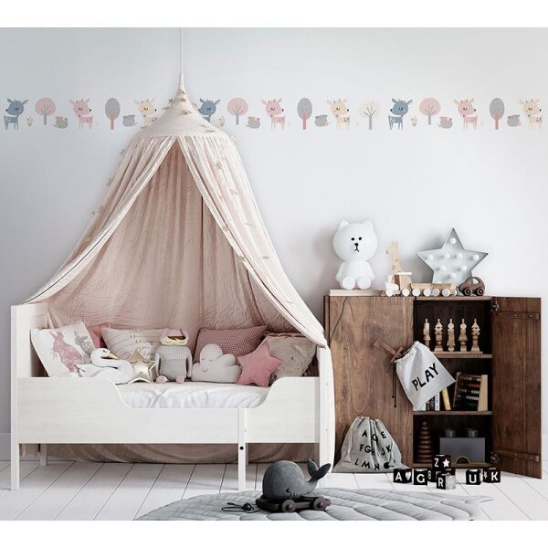 Bordüre Beige, Creme, Rosa, Rose Marburg Vlies (45835)