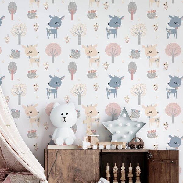 Tapete Beige, Creme, Rosa, Rose Marburg Vliestapete (45834)