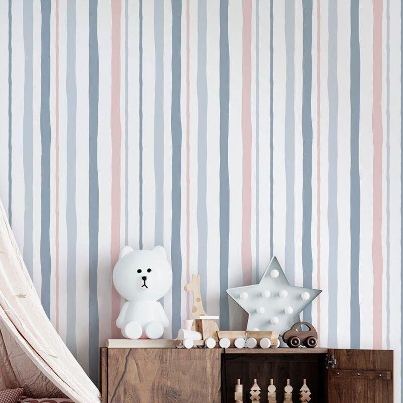 Tapete Blau, Greige, Rosa, Rose Marburg Vliestapete (45833)