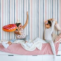 Tapete Blau, Greige, Rosa, Rose Marburg Vliestapete (45833)