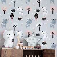 Tapete Grau, Silber, Rosa, Rose Marburg Vliestapete (45831)