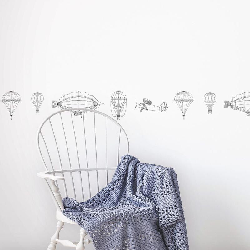 Bordüre Schwarz-Weiß Marburg Vlies (45828)